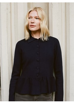 Reserved - Sweter z baskinką - granatowy ze sklepu Reserved w kategorii Swetry damskie - zdjęcie 188538930