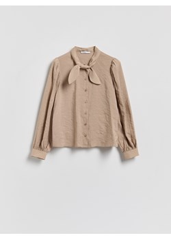 Reserved - Koszula z modalem - beżowy ze sklepu Reserved w kategorii Bluzki damskie - zdjęcie 188539101