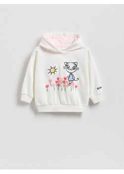 Reserved - Bluza Kicia Kocia - złamana biel ze sklepu Reserved w kategorii Bluzy dziewczęce - zdjęcie 188539283