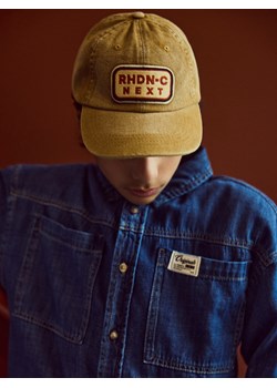 Reserved - Bawełniana czapka z daszkiem - brązowy ze sklepu Reserved w kategorii Czapki dziecięce - zdjęcie 188539433