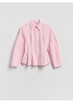 Reserved - Koszula z baskinką - pastelowy róż ze sklepu Reserved w kategorii Bluzki damskie - zdjęcie 188539692