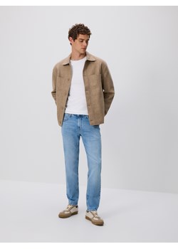 Reserved - Jeansy slim z efektem sprania - niebieski ze sklepu Reserved w kategorii Jeansy męskie - zdjęcie 188539734