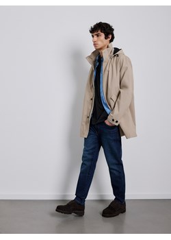 Reserved - Jeansy carrot slim z efektem sprania - granatowy ze sklepu Reserved w kategorii Jeansy męskie - zdjęcie 188539834