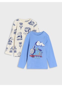 Sinsay - Koszulka z długimi rękawami Tomek i Przyjaciele 2 pack - niebieski ze sklepu Sinsay w kategorii Kaftaniki i bluzki - zdjęcie 188542421