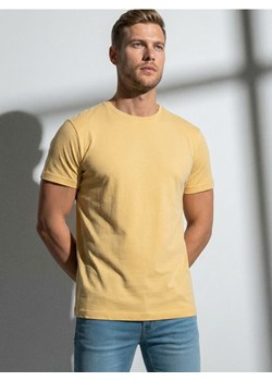Sinsay - Bawełniana koszulka basic - żółty ze sklepu Sinsay w kategorii T-shirty męskie - zdjęcie 188542600