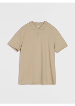 Sinsay - Bawełniane polo - beżowy ze sklepu Sinsay w kategorii T-shirty męskie - zdjęcie 188542643