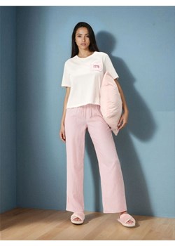 Sinsay - Bawełniana piżama dwuczęściowa z kieszenią - biały ze sklepu Sinsay w kategorii Piżamy damskie - zdjęcie 188542691