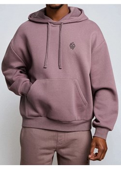 Sinsay - Bluza z kapturem Comfort Fit z haftem - fioletowy ze sklepu Sinsay w kategorii Bluzy męskie - zdjęcie 188542724