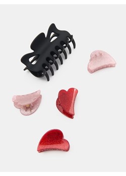 Sinsay - Zestaw: klamra i brokatowe spinki 5 pack - wielobarwny ze sklepu Sinsay w kategorii Spinki - zdjęcie 188542742
