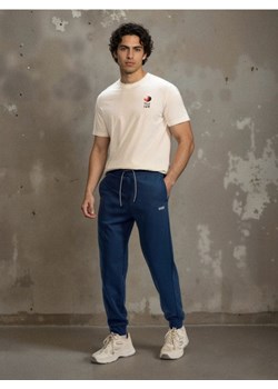 Sinsay - Spodnie dresowe jogger - niebieski ze sklepu Sinsay w kategorii Spodnie męskie - zdjęcie 188542771