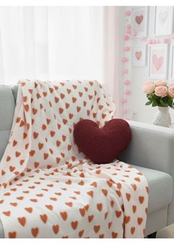 Sinsay - Koc w serca - czerwony ze sklepu Sinsay w kategorii Koce i pledy - zdjęcie 188542790