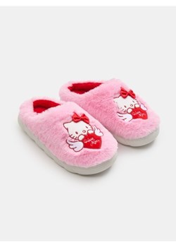Sinsay - Kapcie z futerkiem Hello Kitty - różowy ze sklepu Sinsay w kategorii Kapcie damskie - zdjęcie 188542801