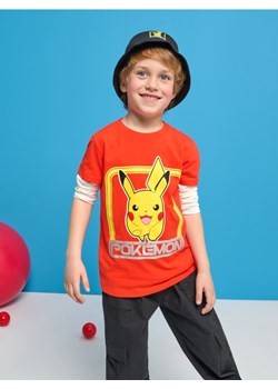 Sinsay - Bawełniana koszulka z nadrukiem Pokemon - pomarańczowy ze sklepu Sinsay w kategorii T-shirty chłopięce - zdjęcie 188542852