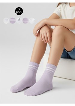 Sinsay - Prążkowane skarpetki 5 pack - wielobarwny ze sklepu Sinsay w kategorii Skarpetki dziecięce - zdjęcie 188542942