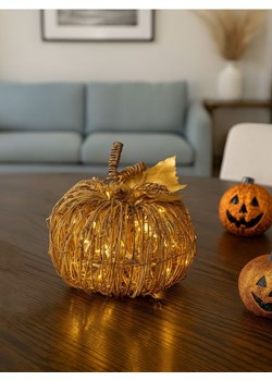 Sinsay - Dekoracja świetlna LED w kształcie dyni - beżowy ze sklepu Sinsay w kategorii Oświetlenie led - zdjęcie 188542973