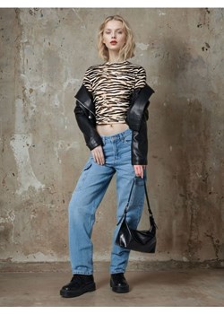 Sinsay - Jeansy cargo - niebieski ze sklepu Sinsay w kategorii Jeansy damskie - zdjęcie 188543003