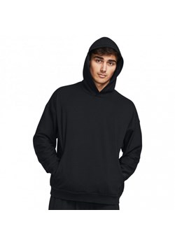 Meska bluza treningowa nierozpinana z kapturem Under Armour UA Journey Rib Hoodie - czarna ze sklepu Sportstylestory.com w kategorii Bluzy męskie - zdjęcie 188544171