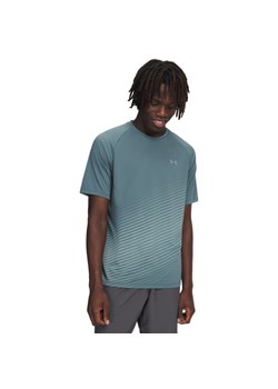 Męska koszulka treningowa Under Armour UA Tech Fade SS - zielona ze sklepu Sportstylestory.com w kategorii T-shirty męskie - zdjęcie 188544501