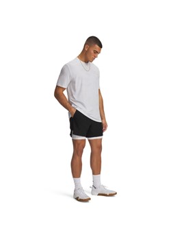 Męskie spodenki treningowe Under Armour UA Icon Fleece HZ Hoodie - czarne ze sklepu Sportstylestory.com w kategorii Spodenki męskie - zdjęcie 188544563