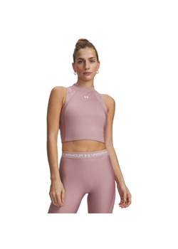 Damski top treningowy Under Armour UA HeatGear Rib Tank - różowy ze sklepu Sportstylestory.com w kategorii Bluzki damskie - zdjęcie 188544653