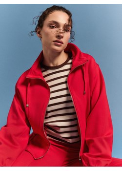 Mohito - Bawełniany longsleeve w paski - kremowy ze sklepu Mohito w kategorii Bluzki damskie - zdjęcie 188545124