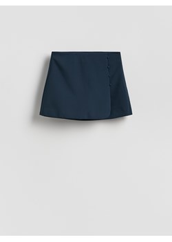 Reserved - Spódnico-szorty z dodatkiem wiskozy - granatowy ze sklepu Reserved w kategorii Szorty - zdjęcie 188546222