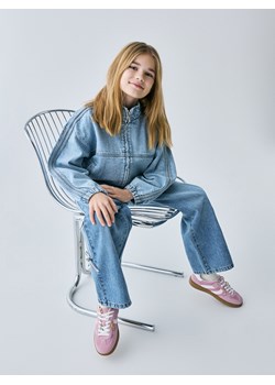 Reserved - Jeansowa kurtka ze stójką - niebieski ze sklepu Reserved w kategorii Kurtki dziewczęce - zdjęcie 188546314