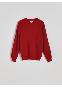 Reserved - Sweter z wełną - czerwony ze sklepu Reserved w kategorii Swetry damskie - zdjęcie 188546381