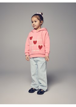 Reserved - Bluza z nadrukiem - pastelowy róż ze sklepu Reserved w kategorii Bluzy dziewczęce - zdjęcie 188547030
