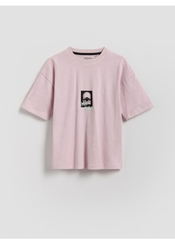 Reserved - T-shirt z nadrukiem - różowy ze sklepu Reserved w kategorii T-shirty chłopięce - zdjęcie 188547084