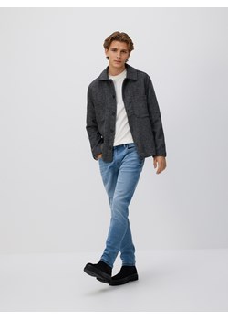 Reserved - Jeansy slim z efektem sprania - niebieski ze sklepu Reserved w kategorii Jeansy męskie - zdjęcie 188547161