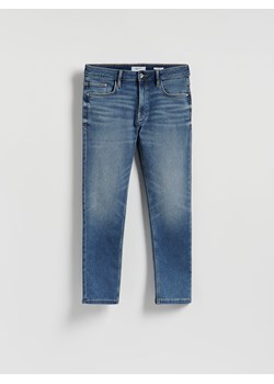 Reserved - Jeansy slim z efektem sprania - niebieski ze sklepu Reserved w kategorii Jeansy męskie - zdjęcie 188547170