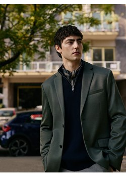 Reserved - Marynarka slim fit - oliwkowy ze sklepu Reserved w kategorii Marynarki męskie - zdjęcie 188547211