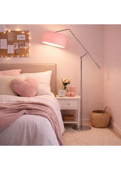 Dziecięca lampa stojąca z różowym abażurem LIBERIA z regulowanym ramieniem do czytania bajek ze sklepu Lysne w kategorii Lampy dziecięce - zdjęcie 188547370