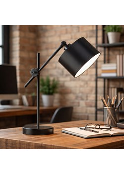 Czarna lampka stołowa regulowana MALI ze sklepu Lysne w kategorii Lampy stołowe - zdjęcie 188547424