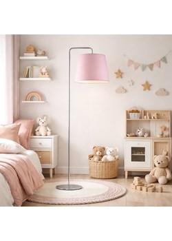 Różowa lampa podłogowa do pokoju dziewczynki RIJAD ze sklepu Lysne w kategorii Lampy dziecięce - zdjęcie 188547483