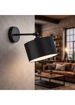 Czarny kinkiet z regulowanym ramieniem TETE ze sklepu Lysne w kategorii Lampy ścienne - zdjęcie 188547541