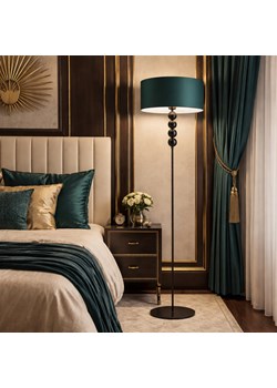 Oryginalna lampa podłogowa z ozdobnym stelażem czarne kule BERMUDY ze sklepu Lysne w kategorii Lampy podłogowe - zdjęcie 188547601