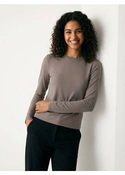 Sinsay - Koszulka poliamidowa z długim rękawem - brązowy ze sklepu Sinsay w kategorii Bluzki damskie - zdjęcie 188549012