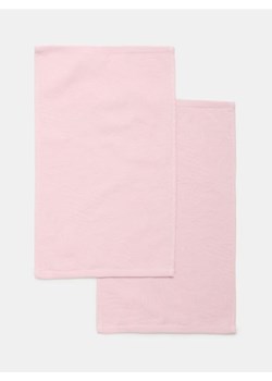 Sinsay - Zestaw bawełnianych ręczników z tłoczonym wzorem roślinnym 2 pack - różowy ze sklepu Sinsay w kategorii Ręczniki - zdjęcie 188549014
