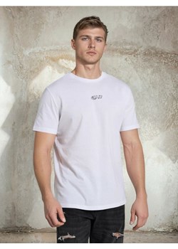 Sinsay - Bawełniana koszulka z nadrukiem - biały ze sklepu Sinsay w kategorii T-shirty męskie - zdjęcie 188549091