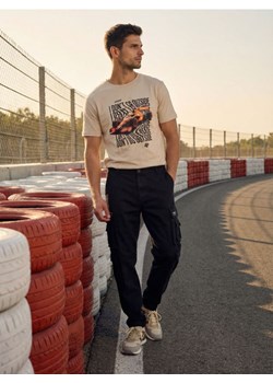 Sinsay - Spodnie cargo - czarny ze sklepu Sinsay w kategorii Spodnie męskie - zdjęcie 188549203