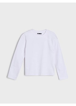 Sinsay - Bawełniana koszulka z gęstego splotu Interlock - biały ze sklepu Sinsay w kategorii Bluzki damskie - zdjęcie 188549204