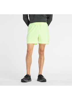 Spodenki męskie New Balance MS41227AFG – zielone ze sklepu New Balance Poland w kategorii Spodenki męskie - zdjęcie 188549313