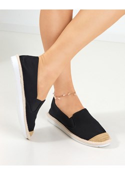 Czarne damskie espadryle Jollu- Obuwie ze sklepu royalfashion.pl w kategorii Espadryle damskie - zdjęcie 188549681