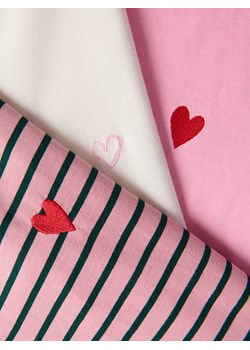 Reserved - T-shirt z sercem - złamana biel ze sklepu Reserved w kategorii Bluzki damskie - zdjęcie 188550133