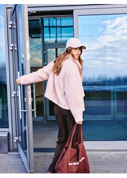 Reserved - Spodnie dresowe long leg - ciemnobrązowy ze sklepu Reserved w kategorii Spodnie damskie - zdjęcie 188550363