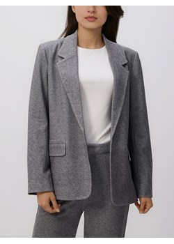 Reserved - Marynarka z dodatkiem wiskozy - jasnoszary ze sklepu Reserved w kategorii Marynarki damskie - zdjęcie 188550483