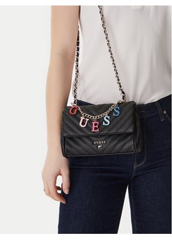 Torebka Guess J4YZ45 WFZL0 Czarny ze sklepu eobuwie.pl w kategorii Listonoszki - zdjęcie 188550572