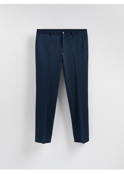 Reserved - Garniturowe spodnie slim fit - granatowy ze sklepu Reserved w kategorii Spodnie męskie - zdjęcie 188566974